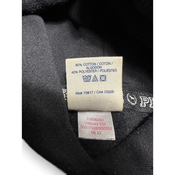 Victoria Secret Pink Black Relaxed Classic Pullover Hoodie Size Medium - Picture 7 of 8